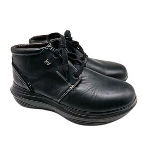 Kybun Mendrisio Ankle Boots Black Leather Comfort Walking Mens Size 9